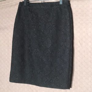 White House Black Market jacquard skirt
